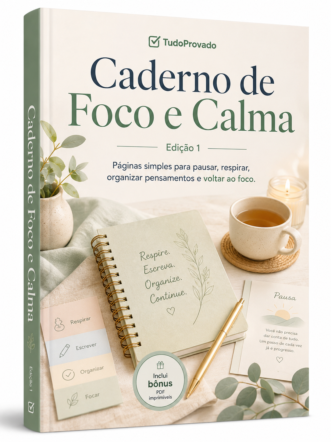 Caderno de Foco e Calma — Edição 1
